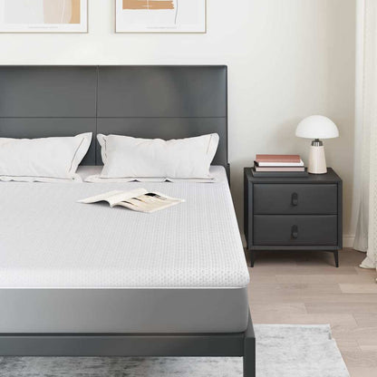 Topper per materasso Bianco 160 x 200 x 6 cm Tessuto Jacquard