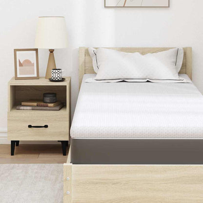 Topper per materasso Bianco 80 x 200 x 6 cm Tessuto Jacquard