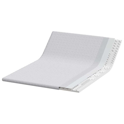 Topper per materasso Bianco 140 x 190 x 6 cm Tessuto Jacquard