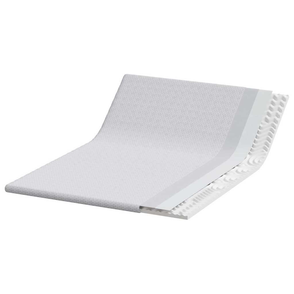 Topper per materasso Bianco 140 x 200 x 6 cm Tessuto Jacquard