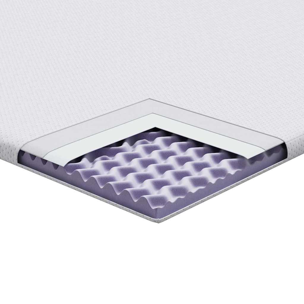 Topper per materasso Bianco 70 x 200 cm Tessuto Jacquard | homemem39