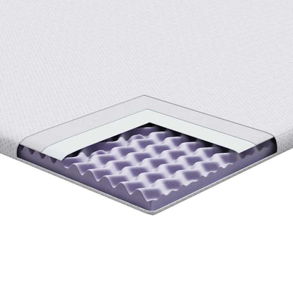 Topper per materasso Bianco 70 x 200 cm Tessuto Jacquard | homemem39