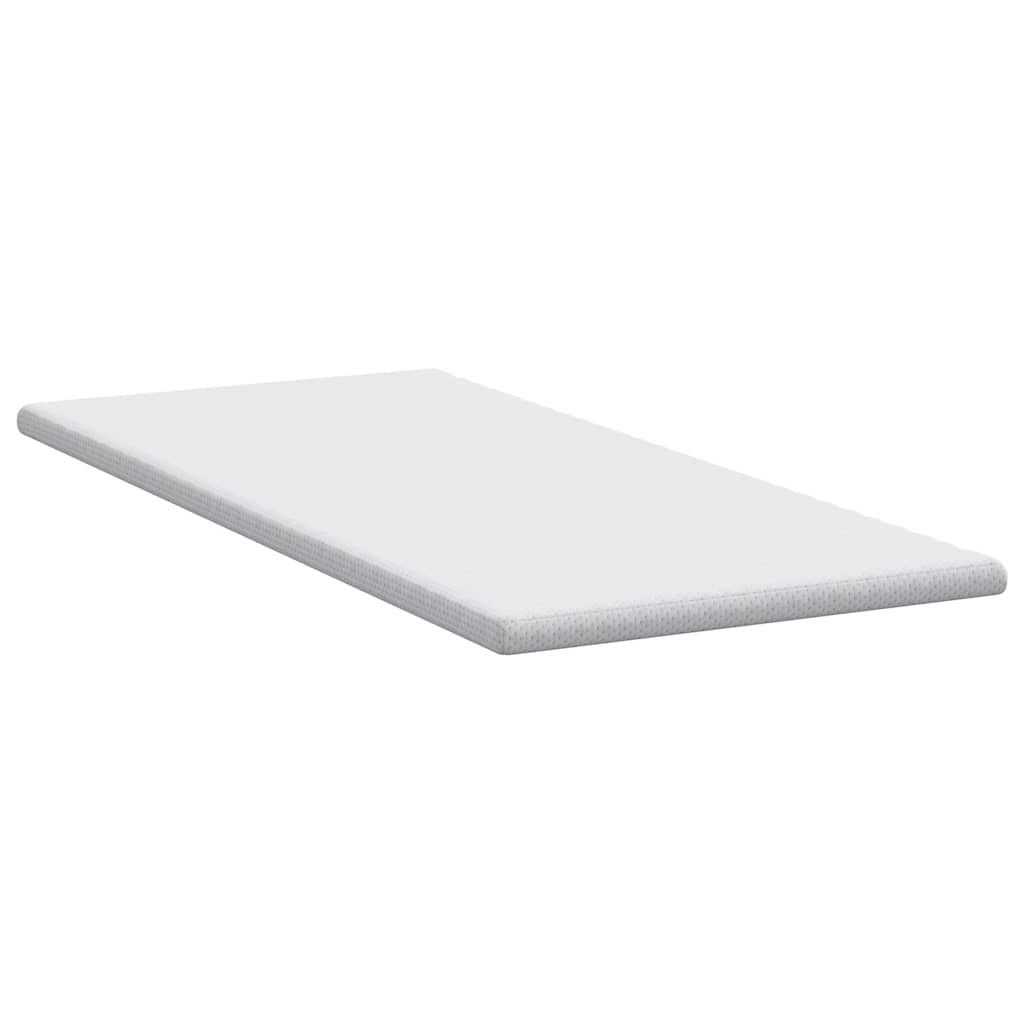 Topper per materasso Bianco 90 x 190 x 6 cm Tessuto Jacquard