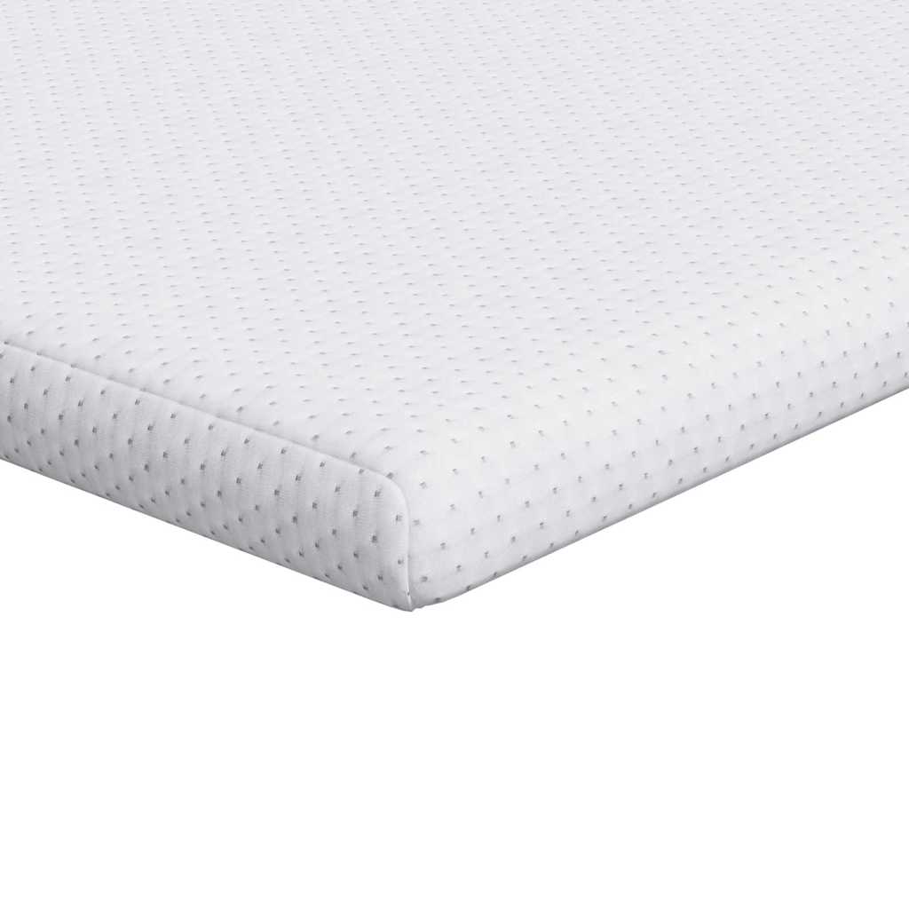 Topper per materasso Bianco 100 x 200 x 6 cm Tessuto Jacquard