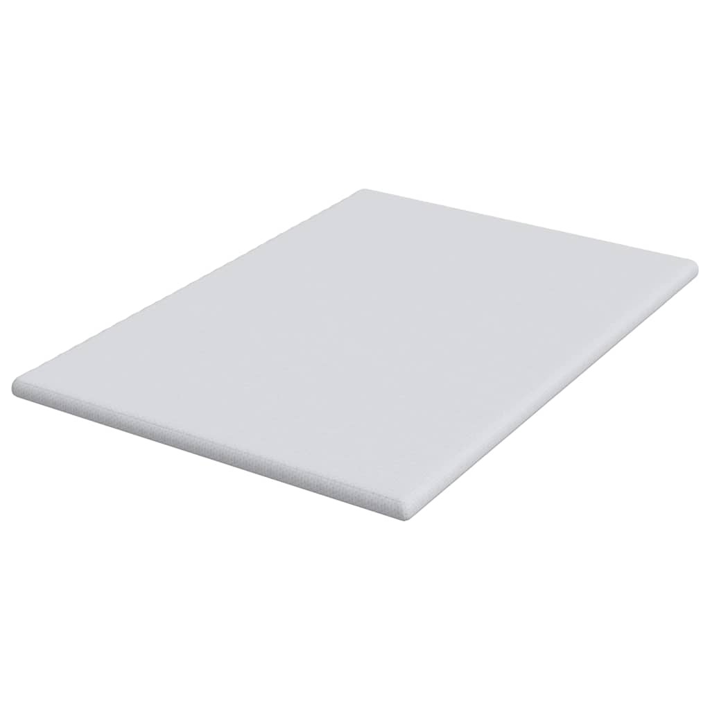 Topper per materasso Bianco 140 x 190 x 6 cm Tessuto Jacquard