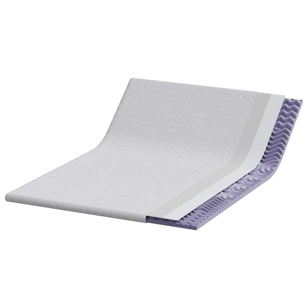 Topper per materasso Bianco 160 x 200 cm Tessuto Jacquard