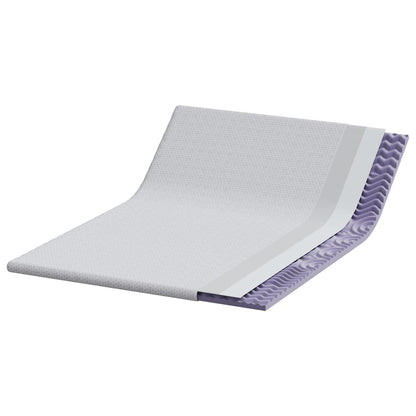 Topper per materasso Bianco 160 x 200 cm Tessuto Jacquard