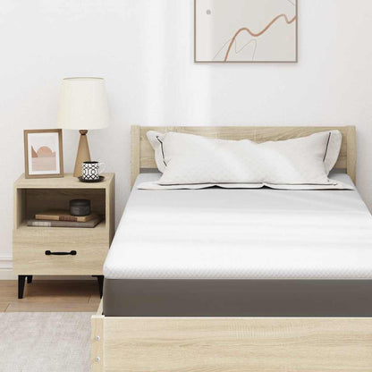 Topper per materasso Bianco 70 x 200 x 3.5 cm Tessuto Jacquard