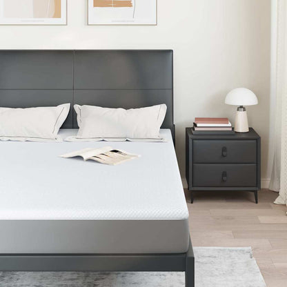 Topper per materasso Bianco 70 x 200 x 3.5 cm Tessuto Jacquard