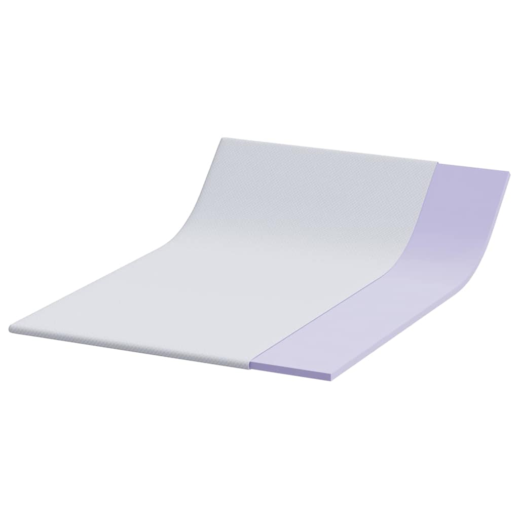 Topper per materasso Bianco 140 x 200 cm Tessuto Jacquard