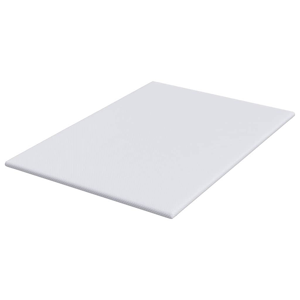 Topper per materasso Bianco 140 x 200 cm Tessuto Jacquard