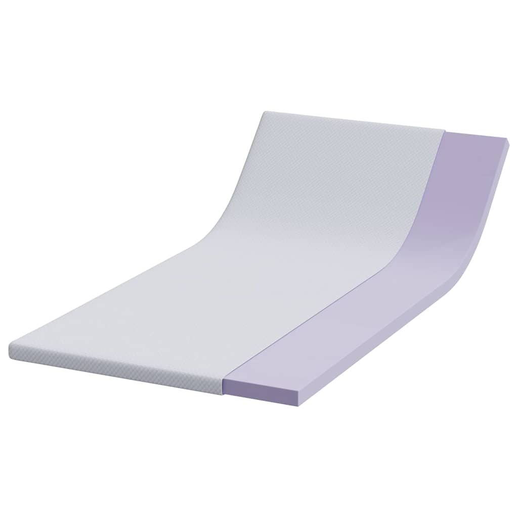 Topper per materasso Bianco 90 x 190 cm Tessuto Jacquard