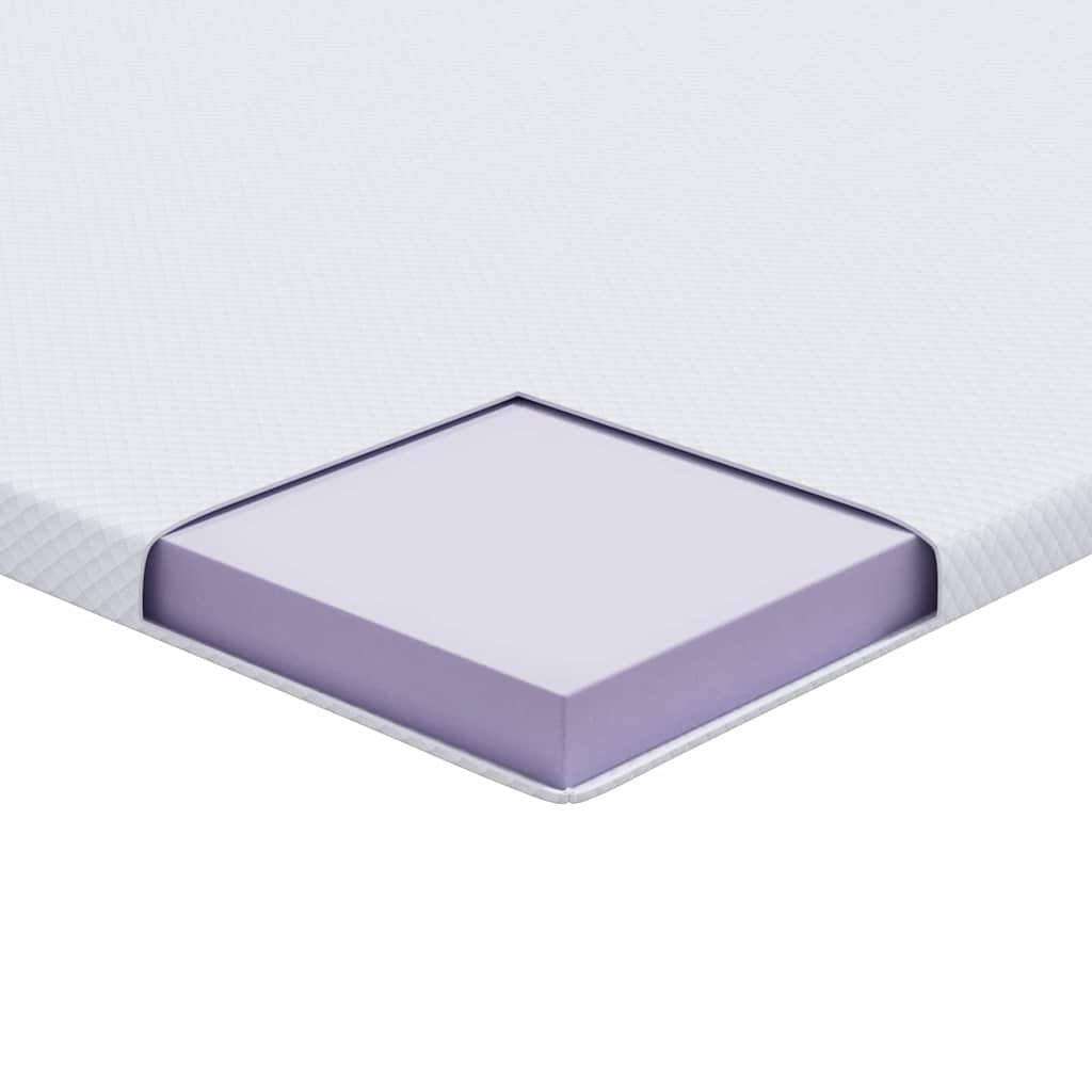 Topper per materasso Bianco 70 x 200 x 3.5 cm Tessuto Jacquard