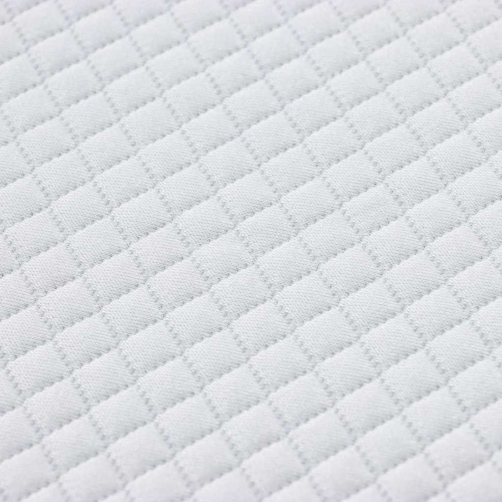 Topper per materasso Bianco 140 x 190 cm Tessuto Jacquard