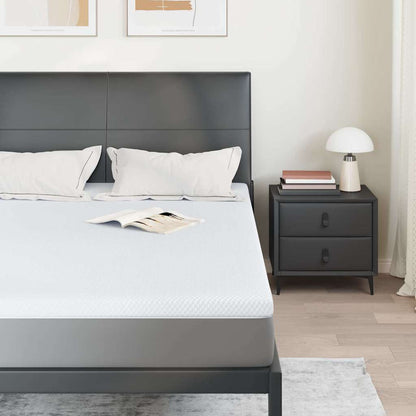 Topper per materasso Bianco 70 x 200 x 3.5 cm Tessuto Jacquard