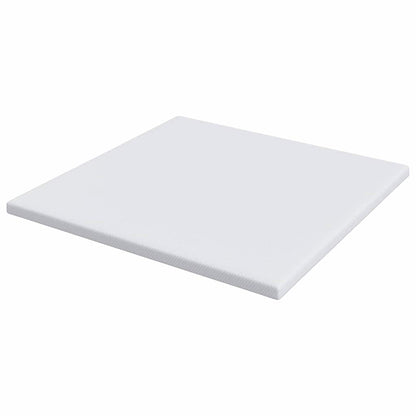 Topper per materasso Bianco 200 x 200 x 7 cm Tessuto Jacquard