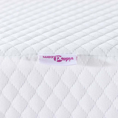 Topper per materasso Bianco 80 x 200 cm Tessuto Jacquard