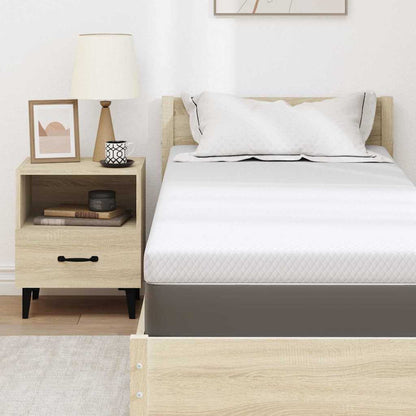 Topper per materasso Bianco 80 x 200 cm Tessuto Jacquard