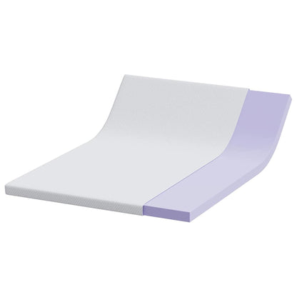 Topper per materasso Bianco 140 x 200 x 7 cm Tessuto Jacquard