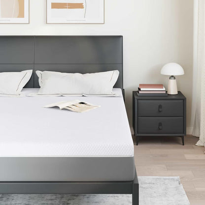 Topper per materasso Bianco 180 x 200 x 7 cm Tessuto Jacquard