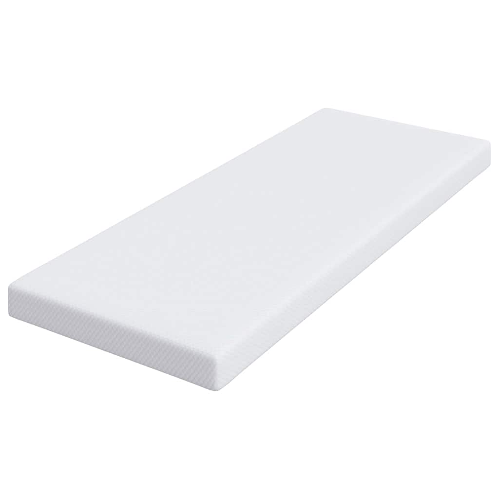 Topper per materasso Bianco 70 x 200 cm Tessuto Jacquard