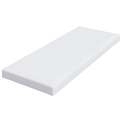 Topper per materasso Bianco 70 x 200 cm Tessuto Jacquard