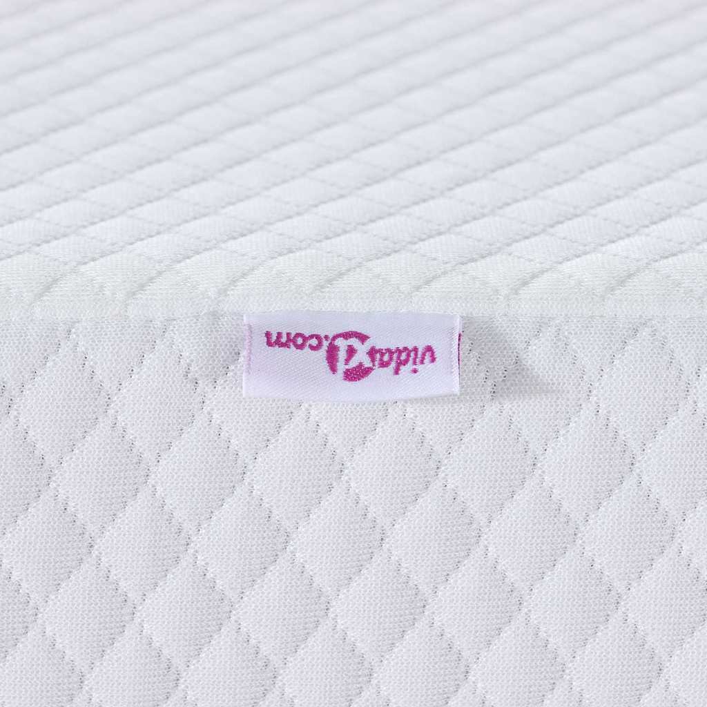 Topper per materasso Bianco 100 x 200 cm Tessuto Jacquard