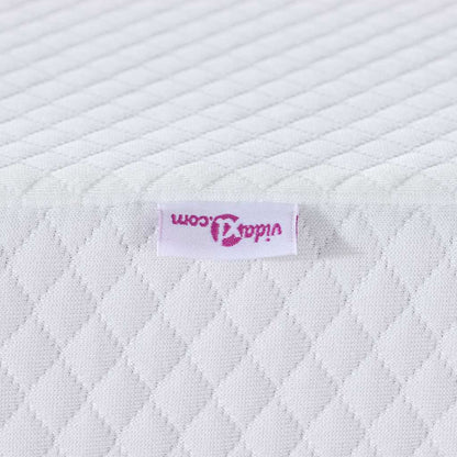 Topper per materasso Bianco 100 x 200 cm Tessuto Jacquard