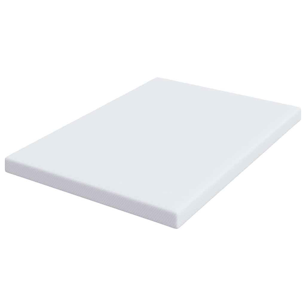 Topper per materasso Bianco 70 x 200 x 3.5 cm Tessuto Jacquard