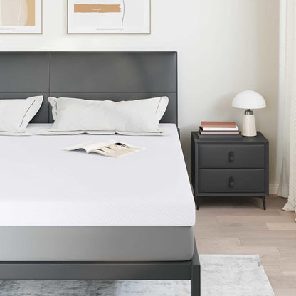 Topper per materasso Bianco 70 x 200 x 3.5 cm Tessuto Jacquard