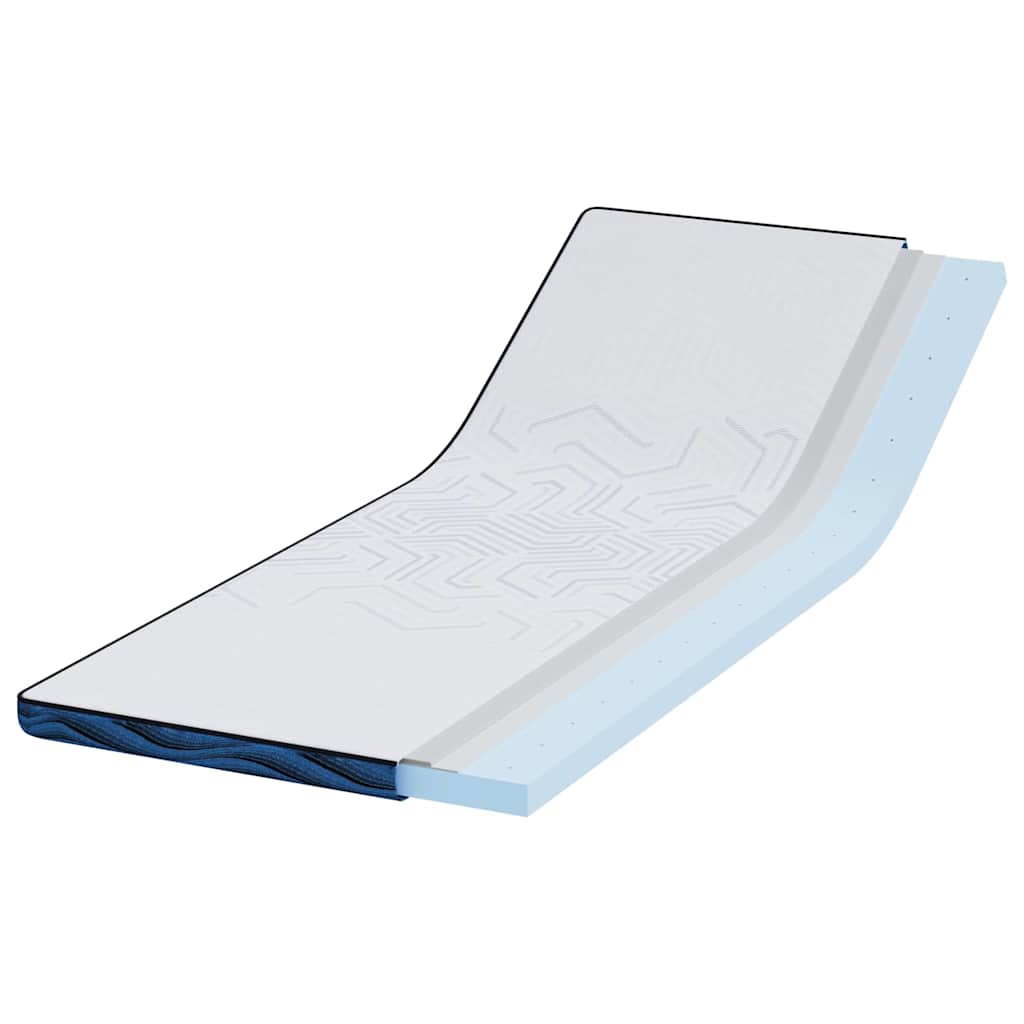 Topper per materasso Bianco 80 x 200 x 6 cm Tessuto Jacquard