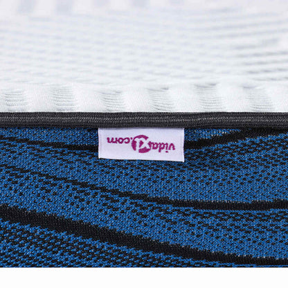 Topper per materasso Bianco 100 x 200 cm Tessuto Jacquard