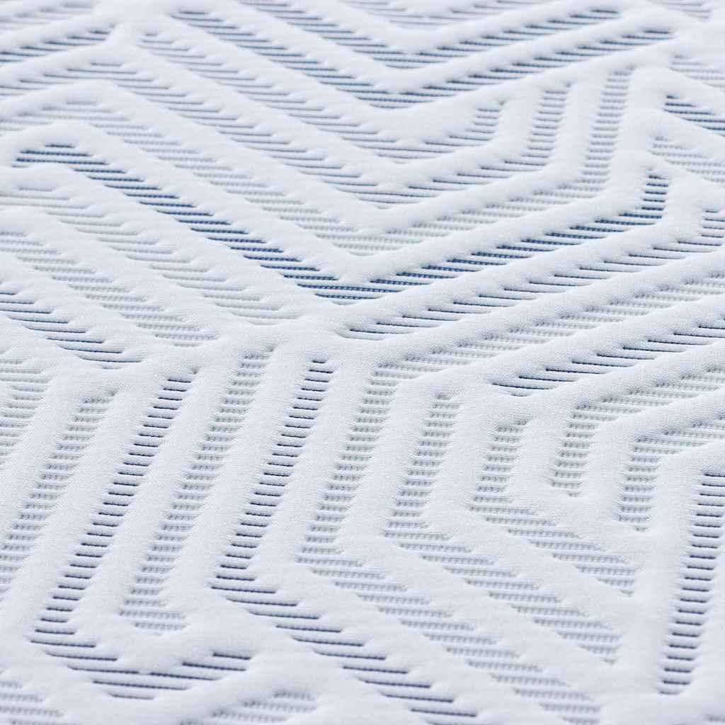 Topper per materasso Bianco 140 x 200 x 6 cm Tessuto Jacquard