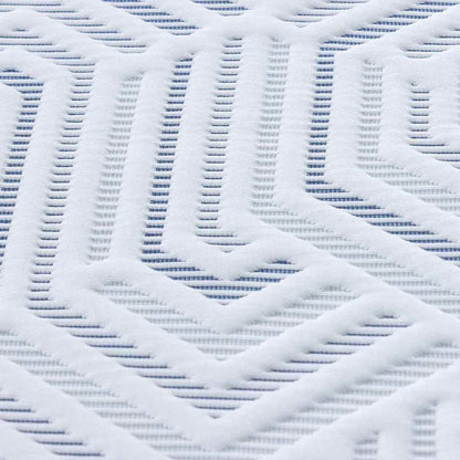 Topper per materasso Bianco 160 x 200 cm Tessuto Jacquard