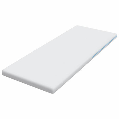 Topper per materasso Bianco 80 x 200 cm Tessuto Jacquard