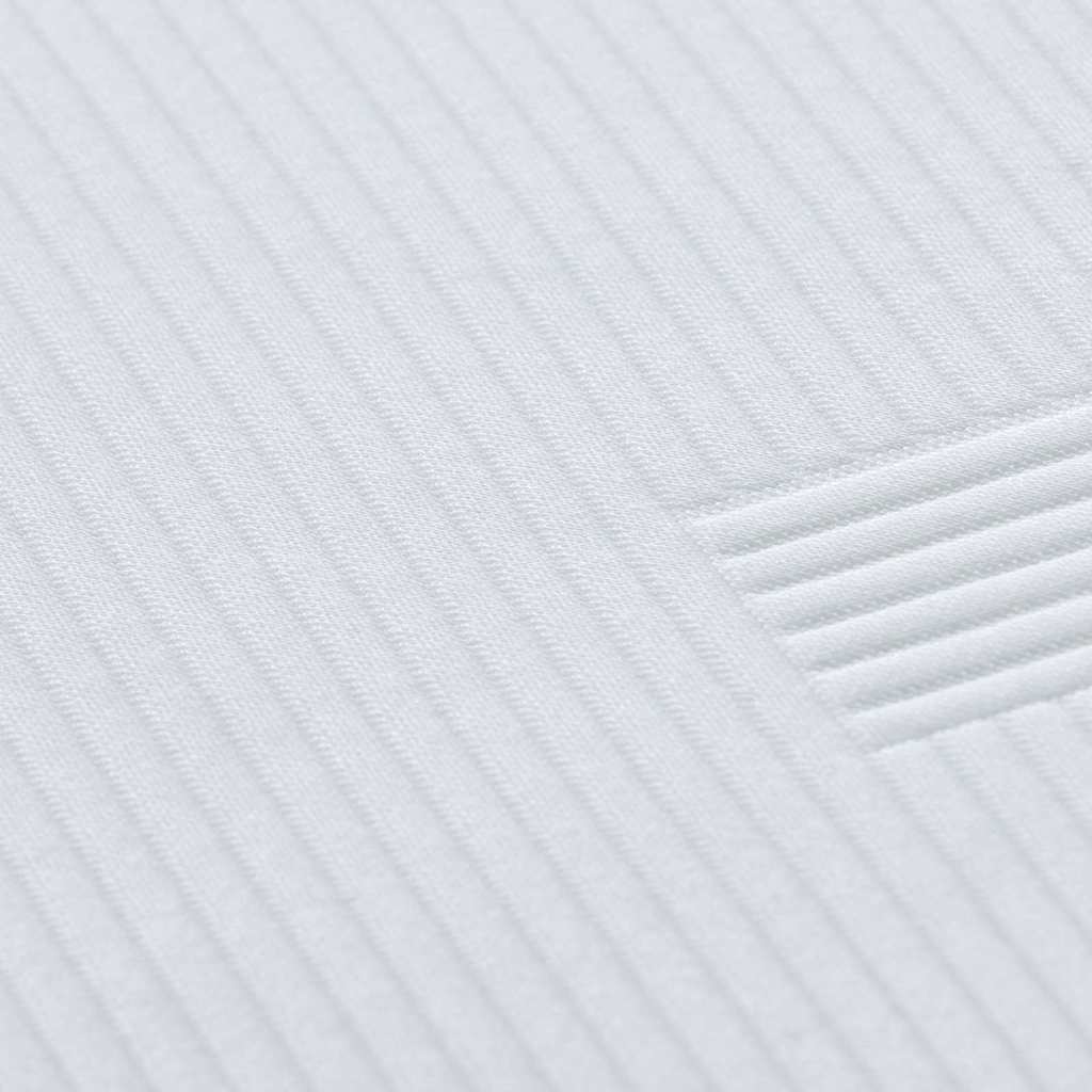 Topper per materasso Bianco 200 x 200 x 7 cm Tessuto Jacquard