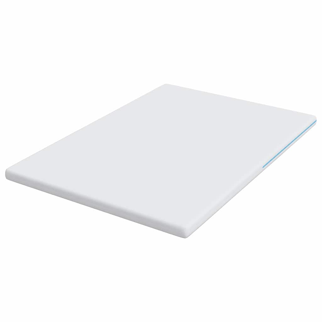 Topper per materasso Bianco 200 x 200 x 7 cm Tessuto Jacquard