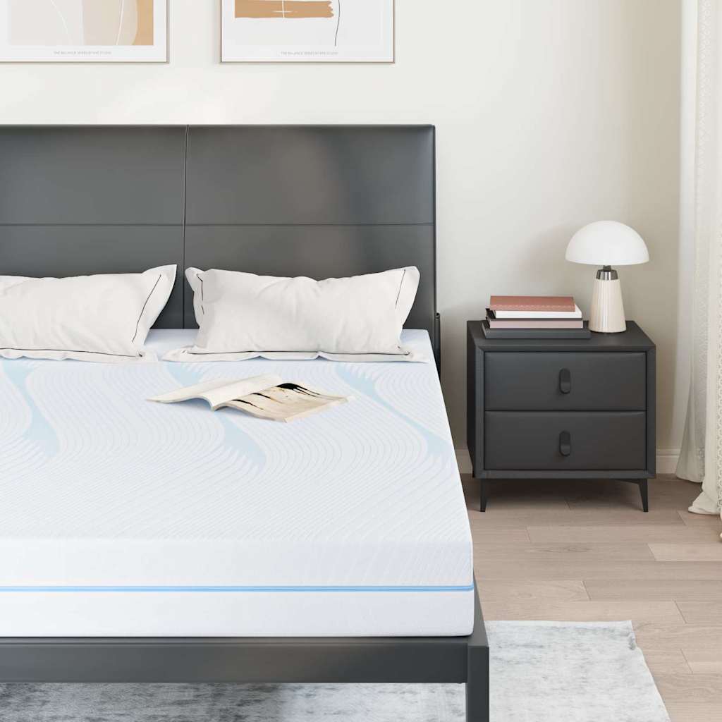 Materasso Medio rigido 140 x 190 cm Bianco | homemem39