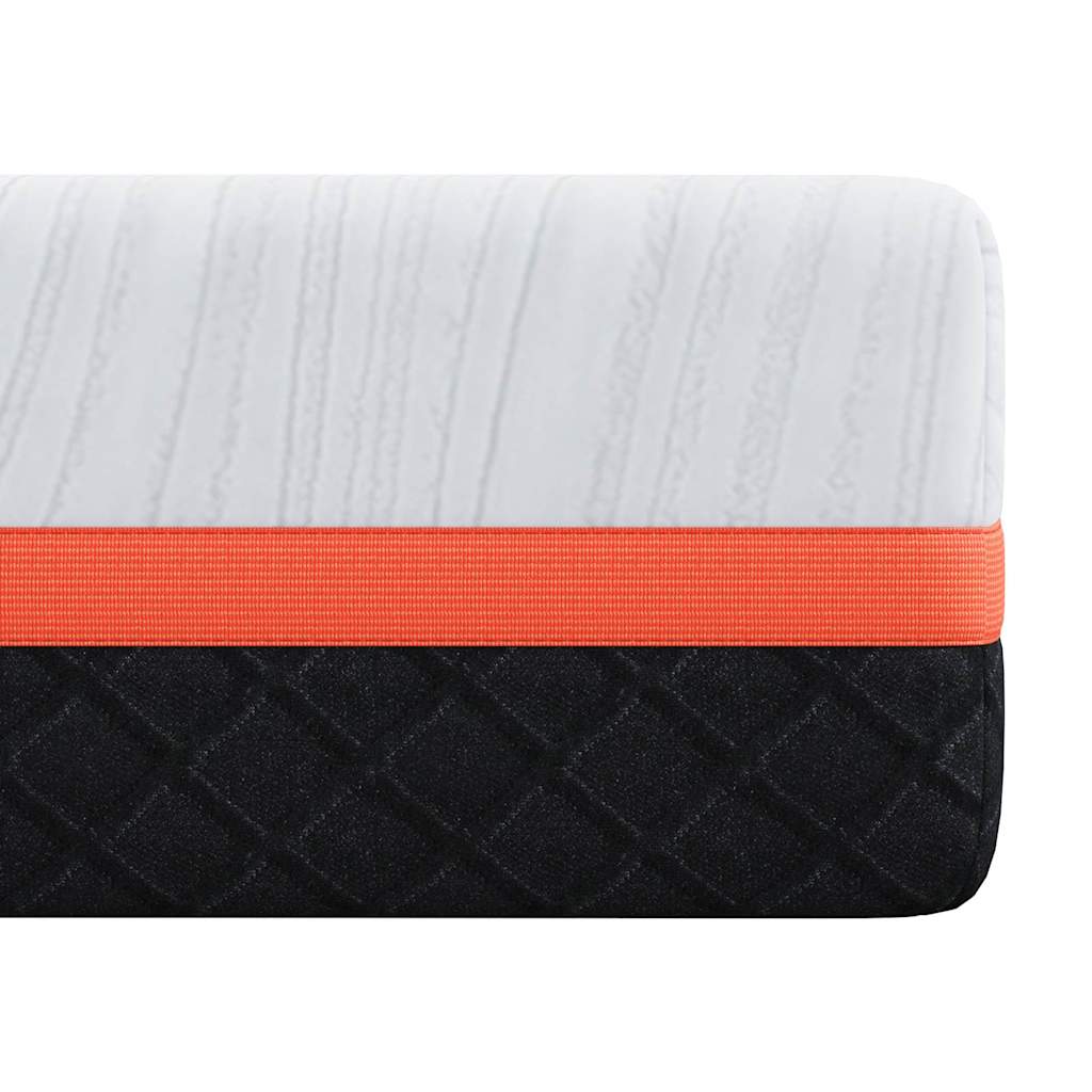 Materasso Bianco e Grigio 70 x 200 cm Schiuma