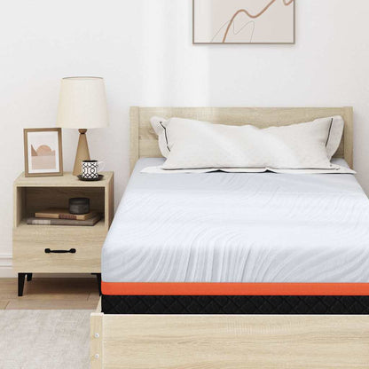 Materasso Bianco e Grigio 100 x 200 cm Schiuma