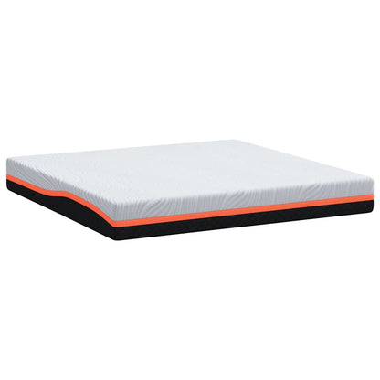 Materasso Bianco e Grigio 180 x 200 cm Schiuma