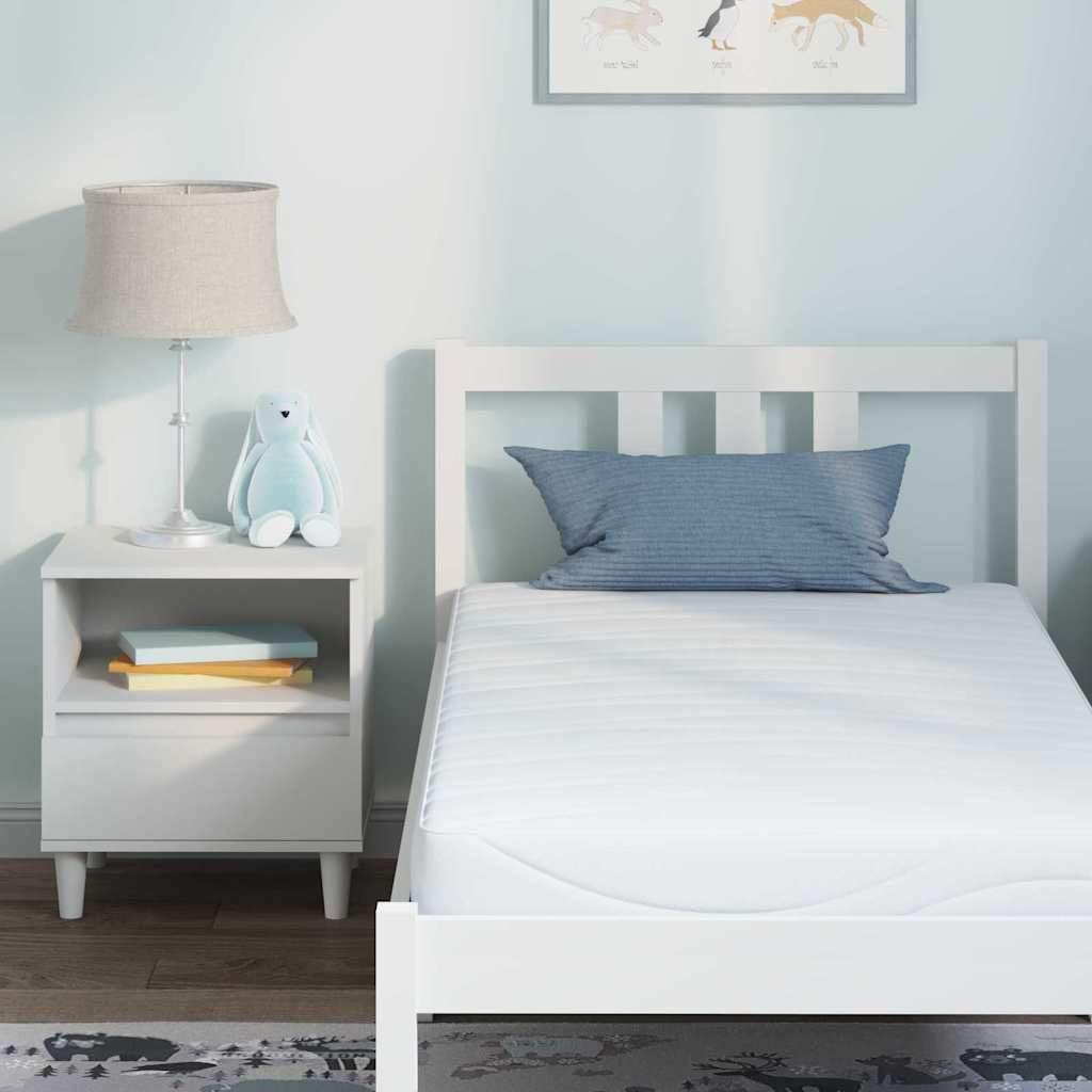 Materasso Bianco 80 x 160 cm Tessuto Jacquard | homemem39