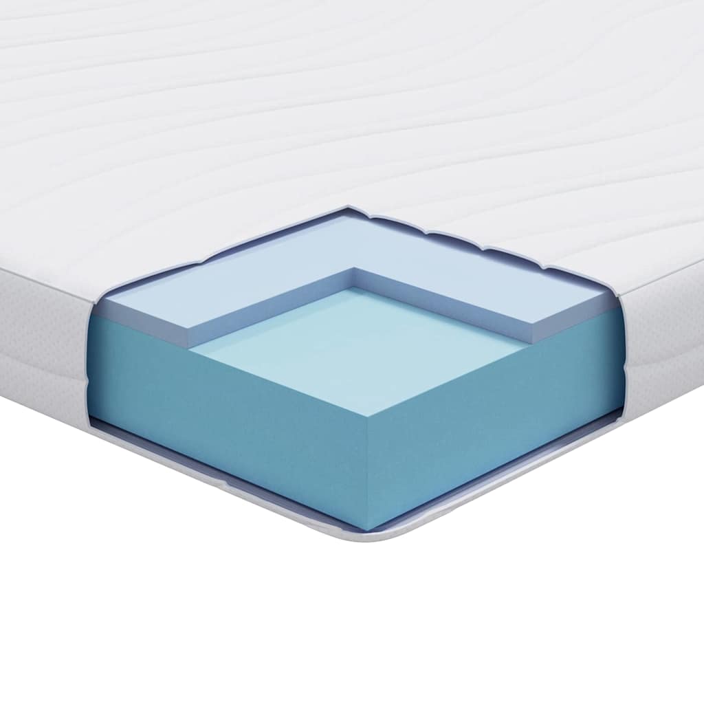 Materasso Bianco 70 x 200 cm Schiuma Memory in Gel - homemem39