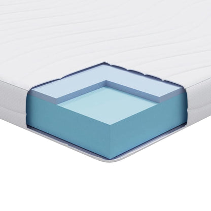 Materasso Bianco 90 x 200 cm Schiuma Memory in Gel - homemem39