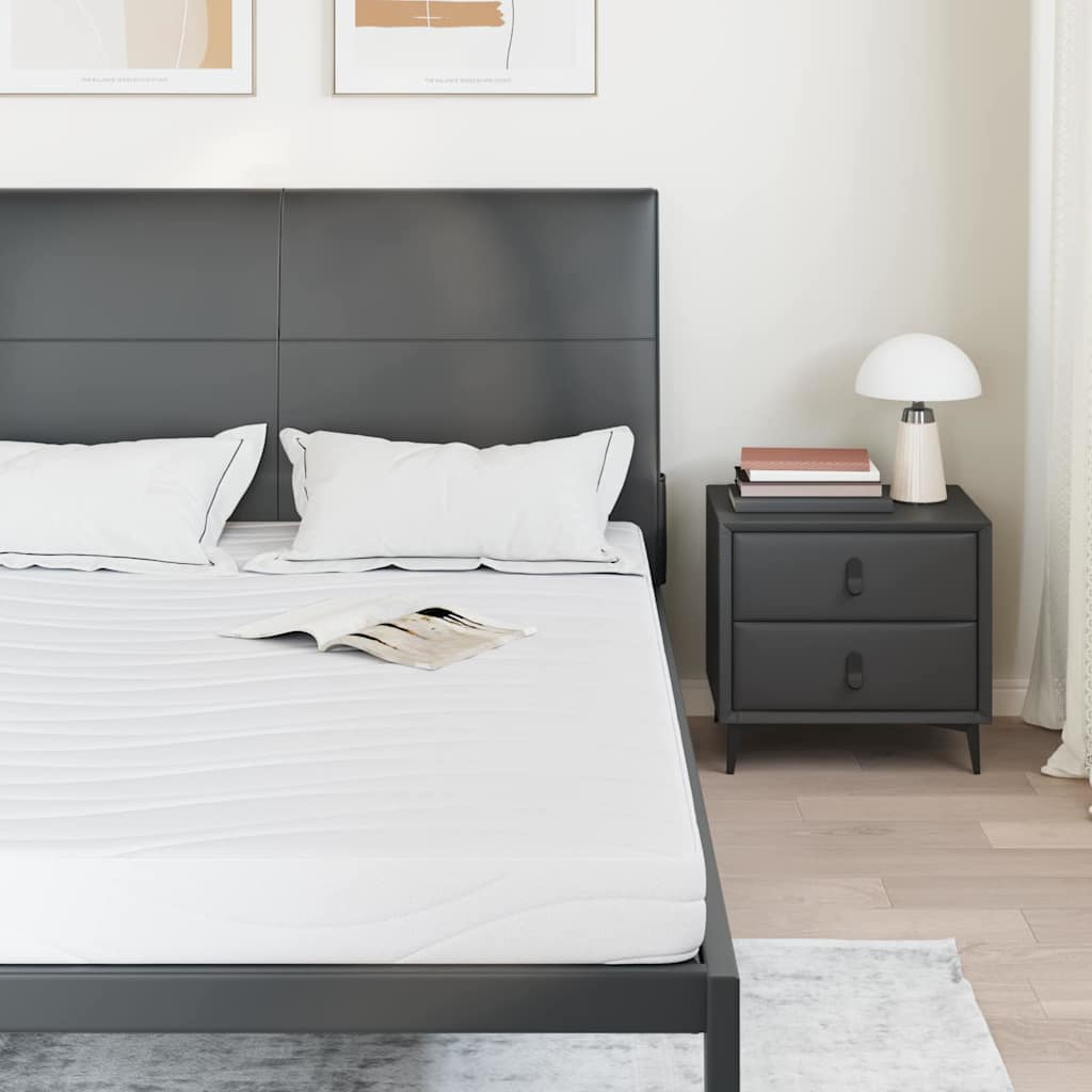 Materasso Bianco 140 x 200 cm Schiuma Memory in Gel - homemem39