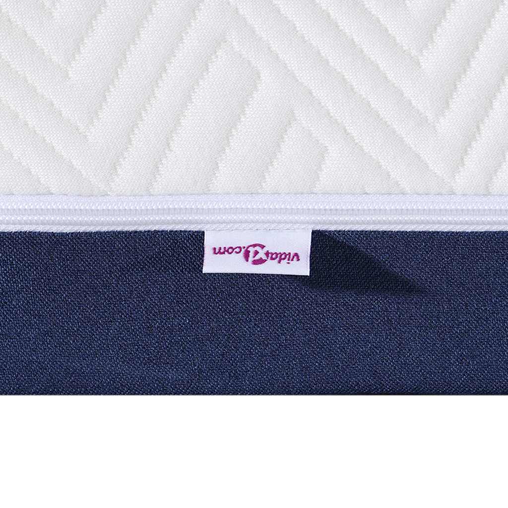 Materasso Bianco e Blu 70 x 200 cm Tessuto Jacquard | homemem39