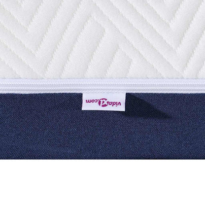 Materasso Bianco e Blu 70 x 200 cm Tessuto Jacquard | homemem39