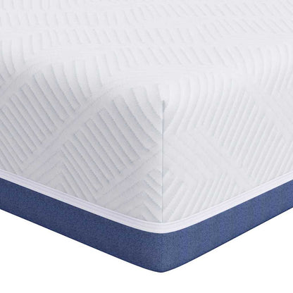 Materasso Bianco e Blu 70 x 200 cm Tessuto Jacquard | homemem39