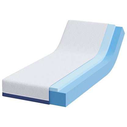 Materasso Bianco e Blu 70 x 200 cm Tessuto Jacquard | homemem39