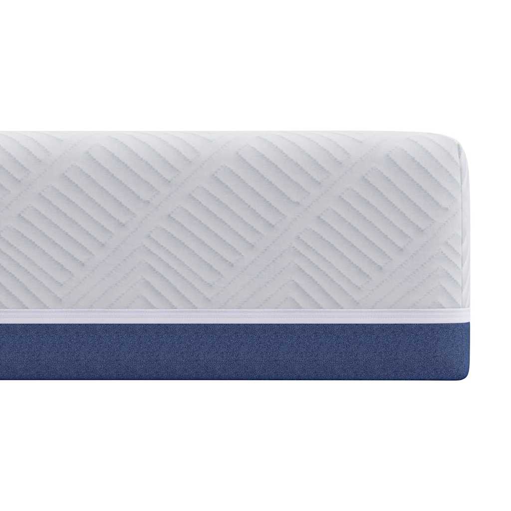 Materasso Bianco e Blu 70 x 200 cm Tessuto Jacquard | homemem39
